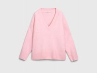 Джемпер из мягкой пряжи с шерстью, Розовый