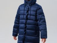 Пальто текстильное с полиуретановым покрытием для девочек