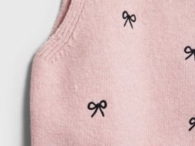 Вязаный жилет для девочек, Розовый