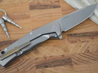 Нож складной LionSteel TRE BR BR, сталь M390, рукоять титан