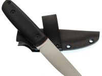 Туристический нож Град Горький Томми Техно, сталь VG-10, рукоять G10 черный, конвекс