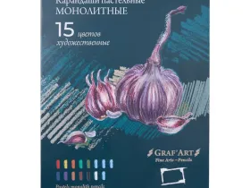 Набор карандашей пастельных монолитов Малевичъ "GrafArt", 15 цветов
