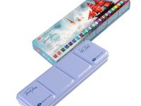 Набор акварели "Белые ночи" 21 цв Грануляция, в металлическом пенале