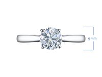 Помолвочное кольцо из белого золота э4712кц05210201_white