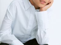 Укороченная рубашка для девочек, Голубой