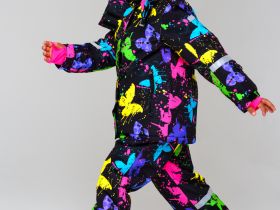 Комплект текстильный с полиуретановым покрытием для девочек: куртка, полукомбинезон