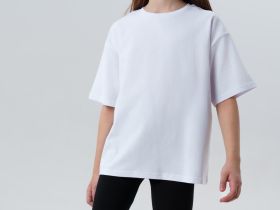 Комплект трикотажный для девочек: фуфайка (футболка), брюки (легинсы)