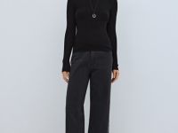 Широкие джинсы, Серый