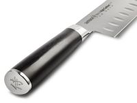 Нож кухонный Samura Mo-V Сантоку - SM-0094, сталь AUS-8, рукоять G10, 180 мм