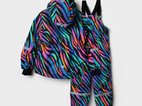 Комплект текстильный с полиуретановым покрытием для девочек: куртка, полукомбинезон