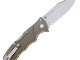 Нож складной Cold Steel Verdict, сталь 1.4116, рукоять термопластик GFN, коричневый
