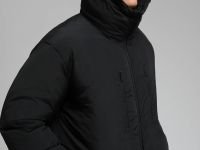 Утепленное пальто с утяжниками на талии