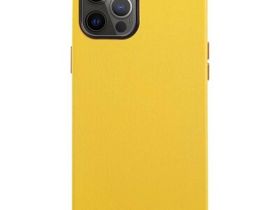 Чехол-накладка K-Doo Noble Collection для iPhone 13 Pro Max искусственная кожа (желтый)