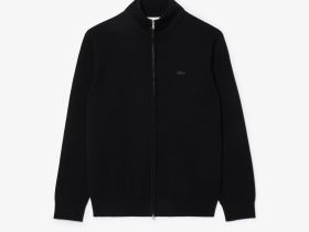 Мужской шерстяная свитер Lacoste на молнии