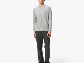 Мужской кардиган Lacoste на молнии классического кроя