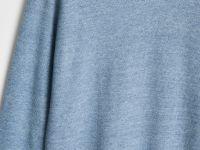 Джемпер с вырезом хенли, Голубой