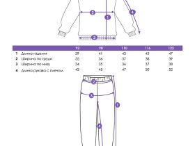 Комплект трикотажный для девочек: толстовка, брюки