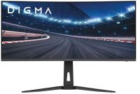 Монитор 34" Digma Overdrive 34A712Q 3440x1440, VA LED, 1ms, 21:9, матовая, 450cd, 178гр/178гр, 200Hz, HDMI, DP, HAS, Pivot, черный