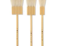 Кисть из козы "Сонет", трубчатый флейц, 5 линий, бамбуковая ручка, №36 (36 мм)