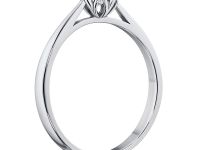 Помолвочное кольцо из белого золота с бриллиантом э4701кц05166800