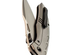 Складной нож TUOTOWN Krotos Stonewash, сталь T14N, рукоять Grey Ti