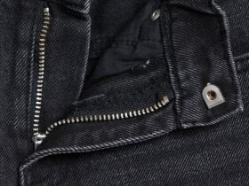 Широкие джинсы для девочек, Серый