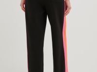 Спортивные брюки широкого кроя с контрастной отделкой