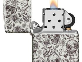 Зажигалка Skeleton Glow in the Dark Green ZIPPO
