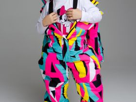 Зимний комбинезон из мембранной ткани для девочки