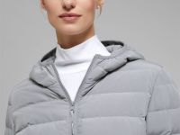 Стеганый пуховик с натуральным пухом