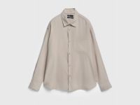 Рубашка из вискозы, Бежевый