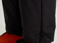 Утепленные брюки широкого кроя с утяжниками по низу