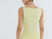 Майка в рубчик, Желтый