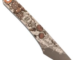 Нож киридаши Koi Dragon, сталь AUS-8