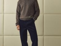 Джемпер из кручёной пряжи, Коричневый