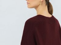 Джемпер из мягкой пряжи с шерстью, Фиолетовый