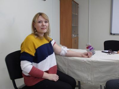 Сотрудники авиакомпании «Якутия» сдали более 30 литров крови в рамках донорской акции