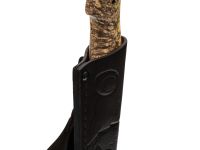 Нож Сокол, сталь М398, рукоять стабилизированный кап клена, мельхиор