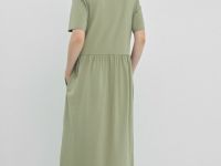 Платье макси из хлопкового джерси, Зеленый