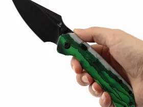 Складной нож Tenable Fenrir, сталь D2, рукоять G10, Green Misty Mountain