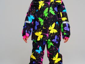 Комплект текстильный с полиуретановым покрытием для девочек: куртка, полукомбинезон