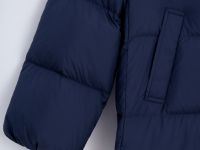 Пуховое стеганое пальто с капюшоном