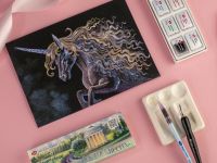 Набор акварели "Белые Ночи" Весна, мерцающая, 8 шт х 2,5 мл, картон