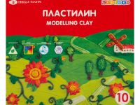 Набор пластилина "Цветик" 10 цветов, 150 гр со стеком