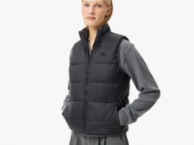 Женский утепленный двусторонний жилет Lacoste