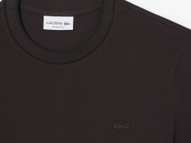 Мужская футболка Lacoste с воротником в полоску из эластичного хлопка
