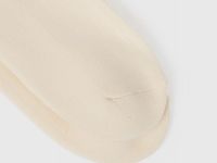 Носки в рубчик с вышивкой, Бежевый