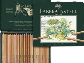 Набор карандашей пастельных Faber-castell "Pitt" 24 цв в металле