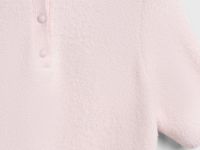 Джемпер из пушистой пряжи с коротким рукавом, Розовый