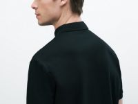 Поло из хлопка, Черный
